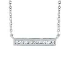 LB 익스클루시브 중고 14K 화이트 골드 다이아몬드 네크리스