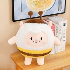 킹받는 생선 물고기 인형 대형 수면 쿠션 애착인형, 1개, G. 꿀벌 양 40cm