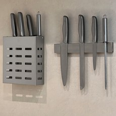 黏貼式刀架 廚房不鏽鋼刀座, 1個, 單一顏色