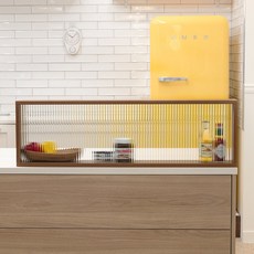 핀란디아 로엔 주방 유리 파티션 칸막이, 월넛