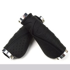 자전거 핸들 알루미늄 합금 바 그립 라이딩 바이스 장비 산악 바 액세서리, Black-Sliver, 15) Black-Sliver, 1개