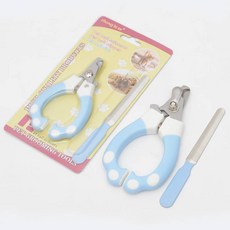 寵物指甲剪 銼刀組合 貓狗適用 指甲修剪工具, 1個, 小號-藍色/粉色隨機出貨