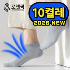 로렌픽 여름 시원한 쿨 통기성 메쉬 양말 10켤레 세트