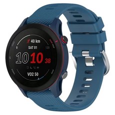 佳明 Garmin 適用 Forerunner 255S Venu 2 265S 965 955 替換硅膠錶帶 多色選擇 舒適腕帶, 深海蓝硅胶表带【佳明款】,佳明965/955【22mm】