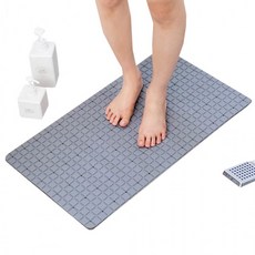 바둑판무늬 미끄럼방지 욕실매트 논슬립 흡착판식, 1개, 상세페이지 참조