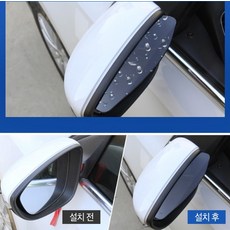 [담아]사이드미러 레인커버 차량용품 가드 관리용 보호, 900개, 승용차투명