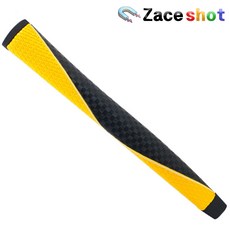 [제이스샷] 심플 미드사이즈 칼러 퍼터그립, 블랙엘로우