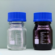 GL45 블루 캡 시약병 투명 갈색 고붕규산 유리 화학 실험용 스크류 마우스 병 스크류 씰 병, 01 5000ml white, 01   Mainland