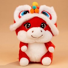 2026吉祥物公仔 醒獅造型馬娃娃 玩偶毛絨玩具 公司活動禮品, 1個, C醒獅馬-,21cm