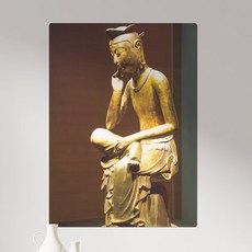 사각그림액자금동미륵보살반가사유상-ec531, 1개, 1.정면