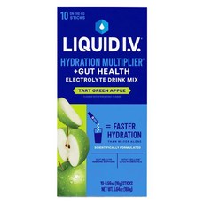 Liquid Iv Hydration Multiplier + 腸道健康 酸綠蘋果口味 10入, 1個, 160g