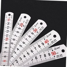 두껍고 튼튼한 금속 스틸자 쇠 철자 제도 측정 공구 30cm 용품 문구 목공용자