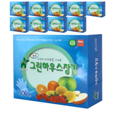 GreenHouse 위생장갑, 500개입, 10개