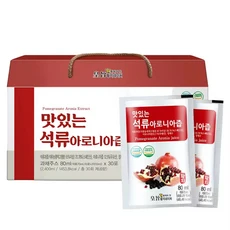 황지네이처 맛있는 석류아로니아즙 석류즙 30개입, 80ml