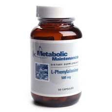 代謝維持 L-苯丙氨酸 500 毫克膠囊, 60入, 1個