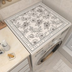 MUNEL 세탁건조기 상단 덮개 다용도 방수 커버 북유럽 세탁기커버, 피넬리아꽃, 1개