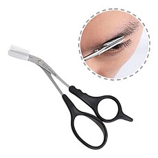 일본 KAI 카이 눈썹정리가위 남성용 눈썹 숱 빗가위, 1개