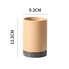 세라믹 수저통 물빠짐 기능 고급 주방정리용품 수저보관함 세트 걸이형 모던한, 1개, B. 밀크티 컬러