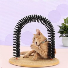 貓咪蹭毛器 貓咪抓癢器 寵物用品 貓刷 蹭毛刷 貓咪按摩梳 貓抓癢 貓咪理毛刷 貓梳毛 貓玩具, 1個, 黑色