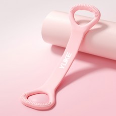 탄성 스트레칭 밴드 요가밴드 라텍스밴드홈트용품스트레칭밴드요가저항밴드추감기, 1개, 분홍색