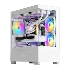 메이드시스템 인텔 게이밍PC 풀세트 조립PC 아이온2 붉은사막 게임용 컴퓨터 본체 롤 오버워치 피파 배그 배틀그라운드 디아블로 데스크탑 고사양PC, 500GB, 16GB, 프리도스, 지포스 RTX 5060, 인텔 코어i5 14400F CI03 화이트