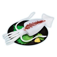 megahouse 全新現貨日本 烏賊 透抽 海鮮 立體拼圖 解剖拼圖, 1個