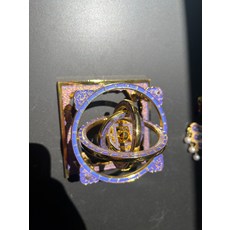 北京 先農壇 天宮藻井 渾天儀 AR冰箱貼 五層 金屬 藍色琺瑯, 如圖所示