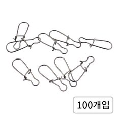 고아웃타운 대용량 낚시 스냅도래, 1세트, 100개입