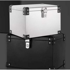 오토바이 배달통 탑박스 트렁크 수화물 수납 헬멧박스, 40x28x25cm 스테인레스 스틸  구멍없음