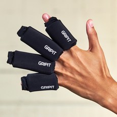 [평일 당일출고] 그리핏 손가락 아이싱 냉찜질 밴드 붓기 통증 완화 근육 마사지 쿨링 클라이밍 보호, 1개, 블랙