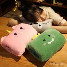 【臺灣出貨】可愛暖手抱枕卡通毛絨暖手捂兔子手暖靠墊插手午睡小枕頭生日禮物, 粉草莓,暖手捂23*30cm, 粉草莓