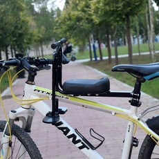 山地車自行車兒童前置座椅寶寶椅子座凳，舒適安全親子單車座椅, 【A】山地+扶手腳踏