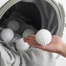 세탁기 전용 세탁 공 먼지 제거 및 엉킴 방지 제모 도구 14pc, White 4pc