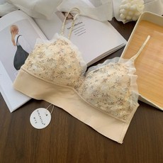 法式內衣 少女繡花款 無鋼圈 性感蕾絲