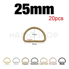 20 1000pcs 금속 D 링 조정 가능한 버클 걸쇠 웨빙 배낭 스트랩 가방 고양이 개 목걸이 체인 Accessorie, 07 Light Gold, 10 20pcs 25mm