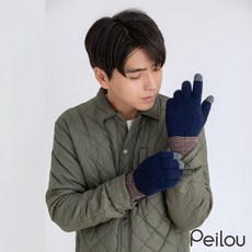 Peilou 貝柔 毛線加絨觸控手套