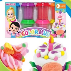 8컬러 점토놀이 미술 교구 여아선물용 만들기재료 집콕놀이 엄마표미술 유아미술