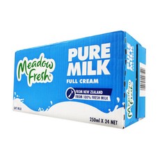 Meadow Fresh 純鮮奶 全脂 UHT 來自紐西蘭 100% 新鮮牛奶, 24, 250ml