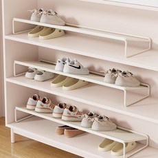 이지몰 신발 선반 슬림 정리대 현관 선반, 1개, 아이보리