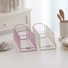 동글 접시 정리대 (2colors), 핑크