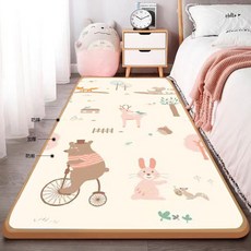 兒童防摔墊 爬爬墊 折疊地墊 遊戲地墊 寶寶地墊 加厚 床邊防摔墊 地墊寶寶 無毒無味 床邊墊, 1厘米厚  3C認證無甲醛,30厘米X180厘米