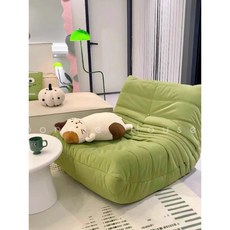 1인용 리클라이너 소파 편안한 패브릭 소파 침실 거실 발코니 다용도 안락의자, 아보카도 그린 스크래치 방지 3인용 좌석
