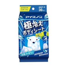 【易油網】白元 濕紙巾 日本原裝 涼感 極致酷涼 極冷身體濕紙巾, 1個, 薄荷香30張 #24633