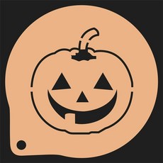 베이킹몰드 라떼아트 슈가파우더 3개 장식 세트 도안 할로윈, 에메랄드 그린 사이즈 28 3인치