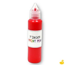 GOS 핑거 페인트펜 낱색 50ml 빨강 유아물감놀이