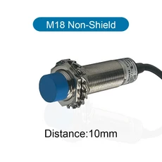 JWVXVFYKV M18 정전용량 근접 센서 스위치 5mm 10mm 감지 범위 액체 수준 크기 NPN NO비차폐 교류 NO, NPN NO, Non-shield (10mm)