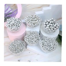 원형 유광 칼라구슬 4-12mm 6종 비즈부자재 컬러구슬 비즈, 금색 1봉x500g-5mm