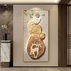 추상적인 현관 장식 그림 복도나 거실 벽 장식 미니멀리즘 럭셔리 계단 벽화.