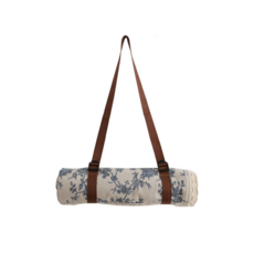 吸貓室 露營野餐墊 帳篷地墊 附防水墊 針織野餐墊 波西米亞風格, 藍色碎花