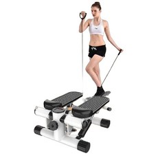 사이드스텝퍼 제자리 좌우 운동 가정용 스템퍼 실내, D. Jindian 흑백 스테퍼 풀 로프 매트